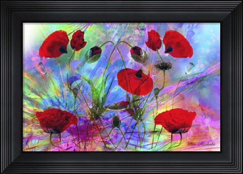 Framed Color Explosyion 2 Print