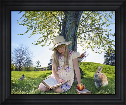 Framed Don&#39;t Eat My Apple Print