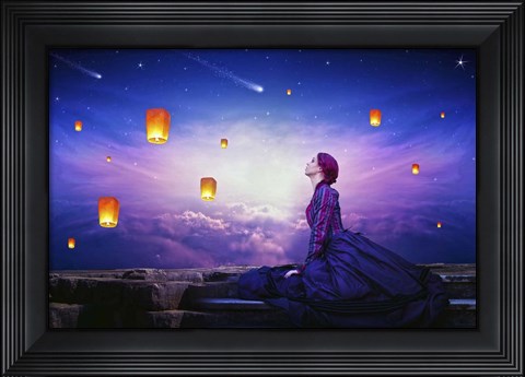 Framed Lights Away Print