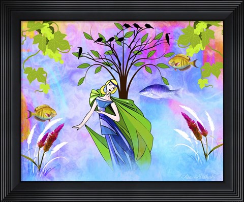 Framed Nature And Color Print