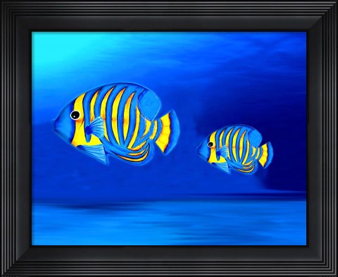 Framed Colorful Fishes Print