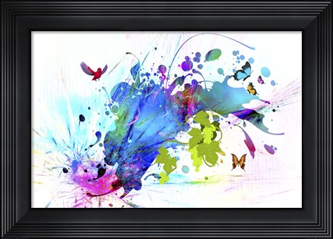 Framed Explosion 1 Print