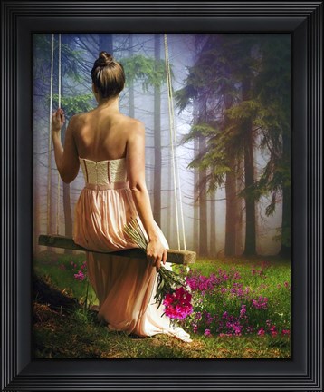 Framed Swing While Waiting Print