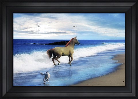 Framed Wait For Me Print