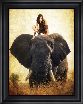 Framed Warrior Girl Print