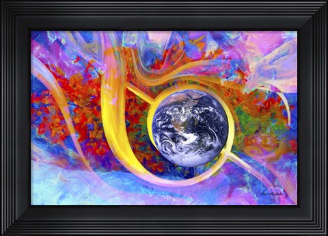 Framed Earth Print