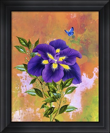 Framed Purple Flower Print