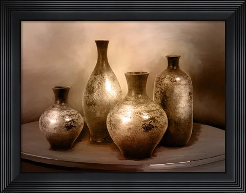 Framed Beautiful Vases Print