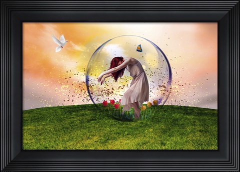 Framed In the bubble Print