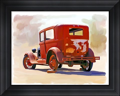 Framed Old Car Print