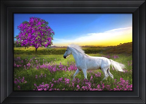 Framed Purple Land Print