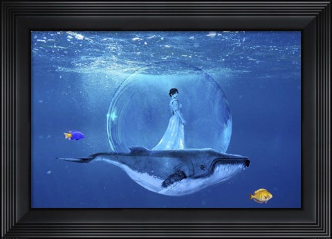Framed Ocean World 3 Print