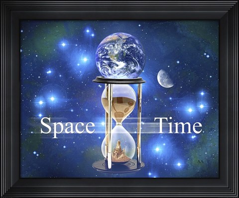 Framed Space time Print