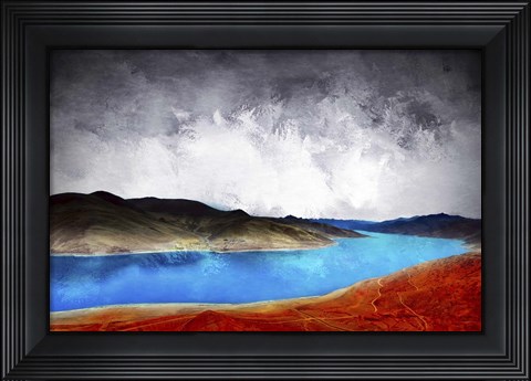 Framed Blue River Print