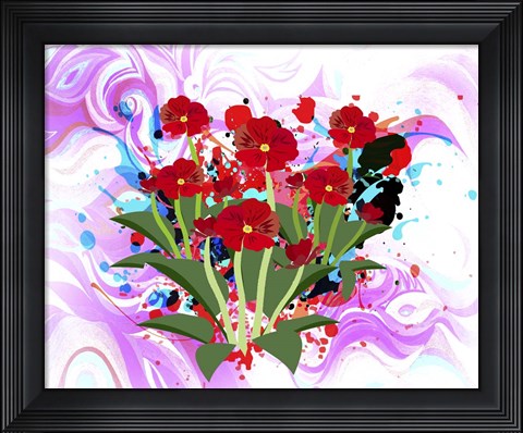 Framed Floral Design C Print