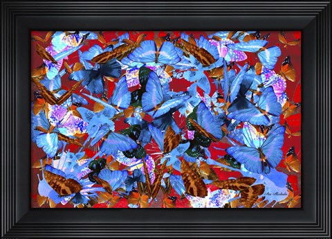 Framed Floral Design D Print