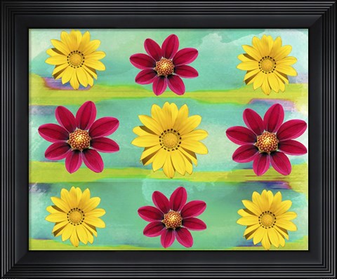 Framed Floral Design G Print