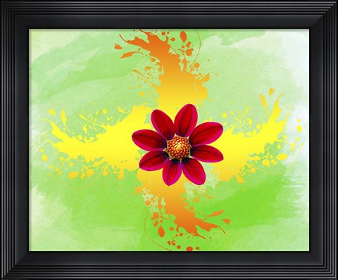 Framed Floral Design K Print