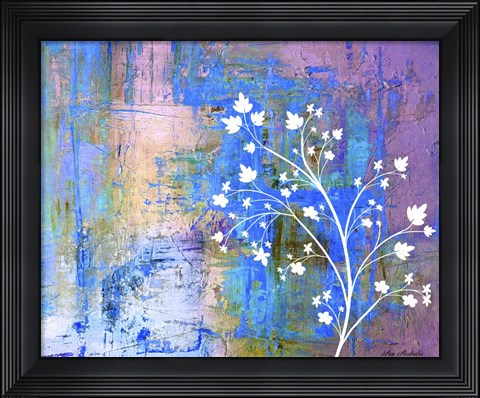 Framed White Branch Print