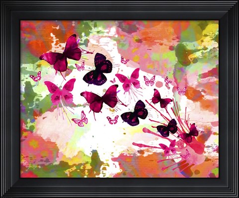 Framed Butterflies 2 Print