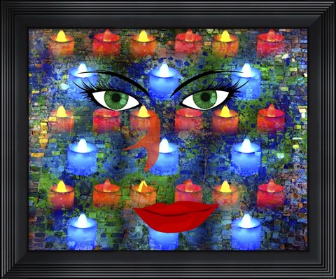 Framed Candle Eyes Print