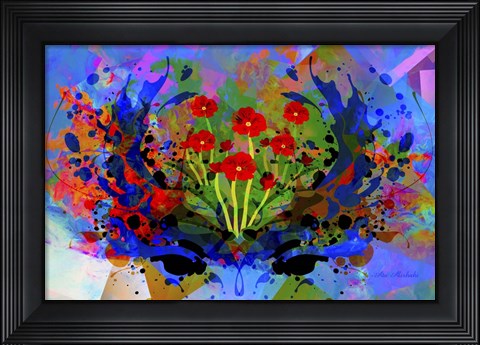 Framed Color Explosion 7 Print