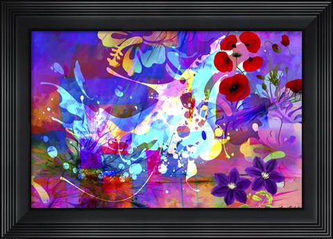 Framed Color Explosion 8 Print