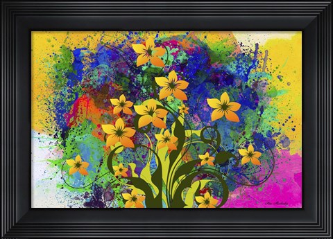 Framed Color Explosion 9 Print