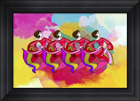 Framed Group Dance Print