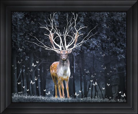 Framed Magical Deer Print