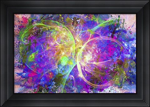 Framed Color Explosion 11 Print