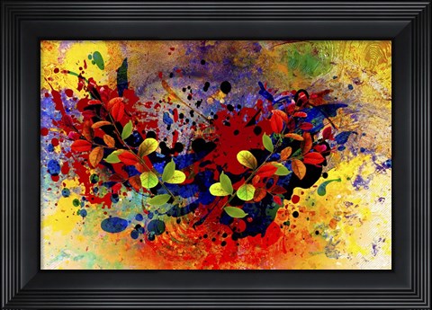 Framed Color Explosion 14 Print