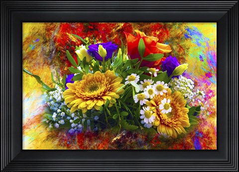 Framed Sarah Flowers Print