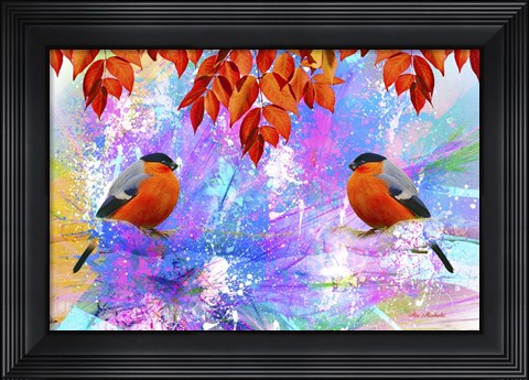 Framed Twin Bird Print