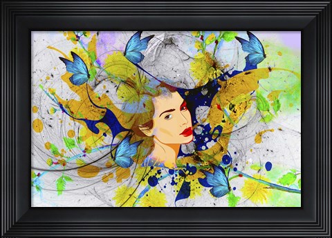 Framed Beauty Face Print