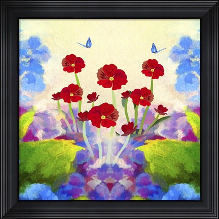 Framed Flower Design 31 Print