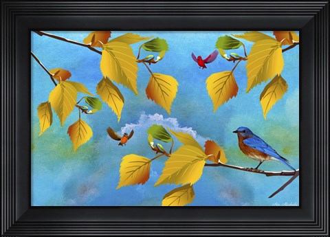 Framed Autumn Season Print