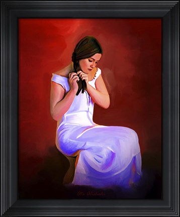 Framed Braiding Hair Print