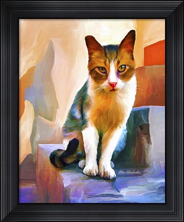 Framed Cat 1A Print