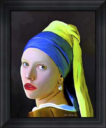 Framed Pearl Girl Print