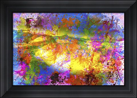 Framed Sea Of Colors Print