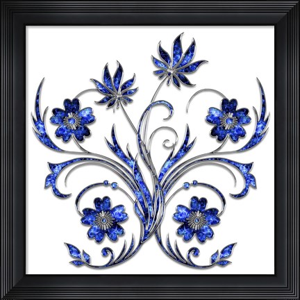 Framed 3D Flower 1 Print