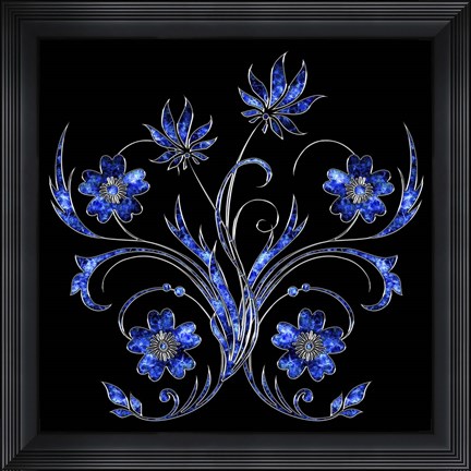 Framed 3D Flower 2 Print