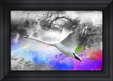 Framed Black And White To Color Print