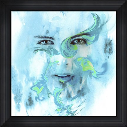 Framed Dreamy Face Print