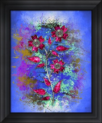 Framed Flower Design M8 Print
