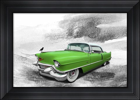 Framed Greencar Print