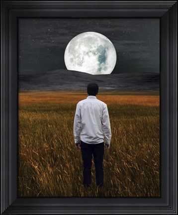Framed Moon And Me Print