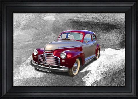 Framed Red Car3 Print