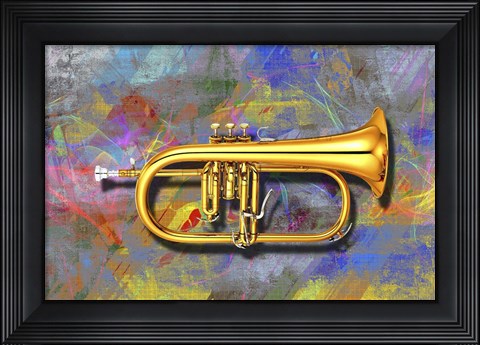 Framed Trumpet Print